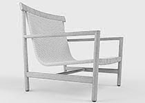 3D rendering of Tribu Amanu Lounge Chair